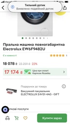 Стиральная машина полногабаритная Electrolux EW6F9482U фото от покупателей 1