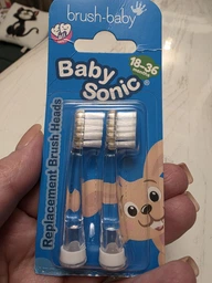 Змінні насадки до щітки Brush-baby Baby Sonic від 0 до 3 років 2 шт