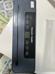 Вакууматор бытовой для продуктов еды с дисплеем и резаком Vacuum Sealer 120W вакуумный упаковщик автоматический + 10 пакетов
