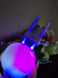 Наушники беспроводные накладные игровые детские SMY-580 Bluetooth RGB беспроводные со встроенным микрофоном, розовые фото от покупателей 11