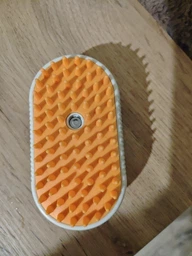 Паровая щетка расческа с ручкой для вычесывания шерсти котов 3 в 1 Steamy Cat Brush Бежевая