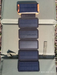 УМБ PowerBank із сонячною панеллю, повербанк КВАНТ WSC33/5 20000mAh + 5 panels фото від покупців 2