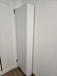 Тумба для обуви без зеркала,500х200х1800, в наполнении полки, МФ ВлаБи,Белое фото от покупателей 4