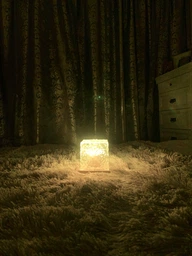 Ночник от USB куб звездное небо LED настольная RGB лампа 16 цветов для спальни и детской + пульт фото от покупателей 1