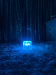Ночник от USB куб звездное небо LED настольная RGB лампа 16 цветов для спальни и детской + пульт фото от покупателей 2