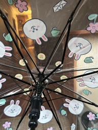 Зонт-трость полуавтомат детский для девочек YES Line Friends 708492 Розовый (5056574499035)