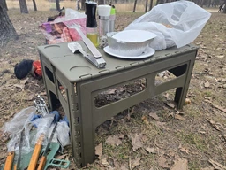 Складаний туристичний стіл Tribe Camp Table Low 70×44 см — легкий, міцний, з ручкою (T-EF-0003-black)