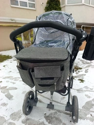 Сумка органайзер на коляску универсальная для мамы BabyBag S-1 Серый меланж