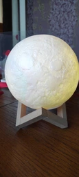 Ночник 3D аккумуляторная Луна Светильник 5 режимов 5 цветов 3D Moon Touch USB фото от покупателей 5