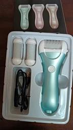Пемза пилка для ног и пяток роликовая аккумуляторная Callus Remover 3W электрическая для шлифовки электропемза для педикюра USB зеленая фото от покупателей 7