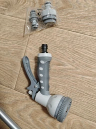 Садовая тележка-катушка со шлангом 45 м + 2 м 1/2" Kraft&Dele KD2078 для полива с ручкой и колесами фото от покупателей 4