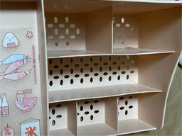 Органайзер/подставка для косметики настольный с выдвижными ящиками Cosmetics Organizer розовый (СО-28997)
