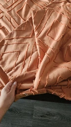Покривало Ecotton Jacuard Orange Євро 200x220 см Стьобане Полісатин (25215_000)