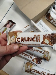 Протеїновий батончик без цукру "Шоколад та молочна карамель" Crunch Bar, 50 г фото від покупців 1