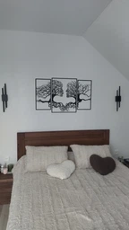 Декоративное панно на стену из дерева Upwood Decor Лицо Дерева: Искусство в Паре Tree Face: Art in Pair 60 х 100,8 см black фото от покупателей 1