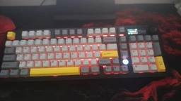 Клавіатура Ajazz AK980 Безпровідна RGB підсвітка HotSwap, Сіра