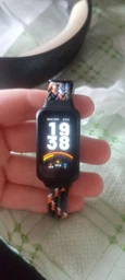 Ремешок тканевый MRK Braided Loop для фитнес браслета Mi Smart Band 9 Active с металическим регулятором длины Black and White (mrk6138)