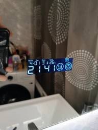 Зеркало с подсветкой для ванной комнаты настенное смарт зеркало LED с подогревом и дисплеем 100х50 см BRS фото от покупателей 1