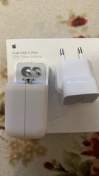 Сетевое зарядное устройство Apple 35 Вт Dual USB-C Power Adapter Model А2676 (MW2K3ZM/A) фото от покупателей 5