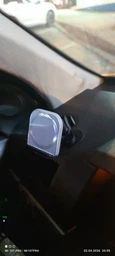 Автотримач Hoco H43 Crystal ring magnetic (center console) Romantic purple