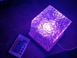 Ночник от USB куб звездное небо LED настольная RGB лампа 16 цветов для спальни и детской + пульт фото от покупателей 2