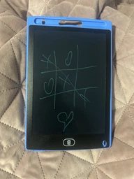 Дитячий графічний кольоровий LCD планшет Grant, дошка для малювання та записів 8.5" зі стилусом, синій фото від покупців 2