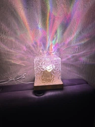 Ночник от USB куб звездное небо LED настольная RGB лампа 16 цветов для спальни и детской + пульт фото от покупателей 2