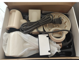 Фен для волос профессиональный Super Hair Dryer 5в1 белый + золотистый
