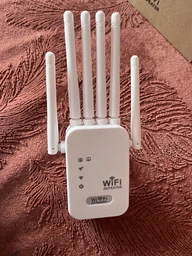 Wi-Fi ретранслятор усилитель до 300м² для роутера 300Мб/с, двухдиапазонный 2.4G + 5G вай фай ретранслятор усилитель сигнала - WIFI повторитель с LAN портом - расширитель покрытия сети фото от покупателей 7