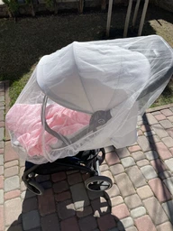 Антимоскітна сітка для колясок та автокрісел універсальна Sunveno Рожевий (4051)