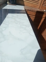 Набор самоклеящаяся ПВХ пленка 2 шт по 0,6х3м, HOME DESIGN, интерьерная, водостойкая, для мебели и кухни, цвет светло-серый мрамор фото от покупателей 2