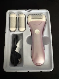 Пемза пилка для ног и пяток роликовая аккумуляторная Callus Remover 3W электрическая для шлифовки электропемза для педикюра USB розовая фото от покупателей 9