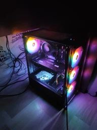 Корпус 1stPlayer V2-A-4F1 Black