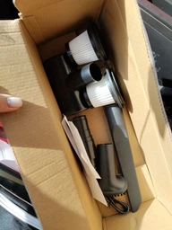 Пылесос автомобильный беспроводной пылесос для авто с насадками и сумкой 3 нейрофильтра в комплекте 120 Вт фото от покупателей 19