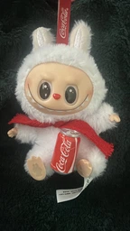 Детская мягкая игрушка сюрприз Лабубу Labubu Coca-Cola плюшевая, брелок для ключей сумки рюкзака для детей и взрослых 17 см фото от покупателей 1