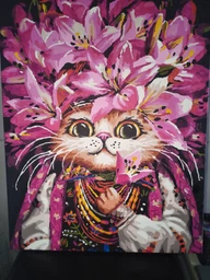 Картина по номерам Brushme Кошка в лилиях Марианна Пащук 40х50 см (BS54143) фото от покупателей 1