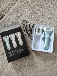 Пемза пилка для ног и пяток роликовая аккумуляторная Callus Remover 3W электрическая для шлифовки электропемза для педикюра USB зеленая фото от покупателей 6