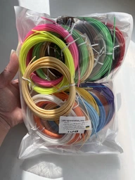 Пластик для 3D ручки набір Еко пластику Smart PLA 3D-PEN filament PLA для 3D-ручок 1.75 мм / 210 метрів (21 колір по 5 м) фото від покупців 6