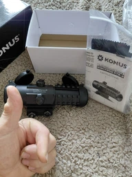 Коллиматорный прицел KONUS SIGHT-PRO PTS2 3x30 (призматический), 2.8 MOA, красная / синяя точка (241544)