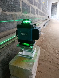 Лазерный уровень Vollyx нивелир 2 аккумулятора 16 линий зеленый луч фото от покупателей 10