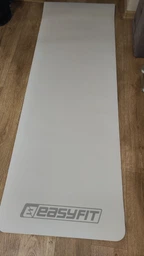 Килимок для йоги TPE+TC EasyFit ECO-Friendly 6 мм синій з блакитним (мат-каремат спортивний, йогамат для фітнесу, пілатесу)