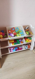 Стелаж монтессорі KiviBaby "Bear Ultimate" молочний\білий XXSNJ-03 фото от покупателей 1