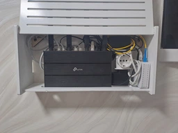 Полка для роутера Wi-Fi Линии коробка 40*20*10 см Белая