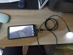 Эндоскоп для смартфона и компьютера Type-C + USB для Android Windows с гибким зондом, 2 м, камера 5.5 мм автомобильный для дома водонепроницаемый, гибкая камера фото от покупателей 4