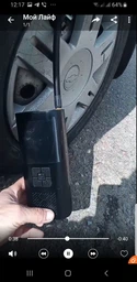 Автомобільний насос автокомпресор для автомобіля з функцією павербанка 2500 mAh авто компресор електро автонасос для машини коліс підкачки шин 5V 1A від акумулятора і прикурювача