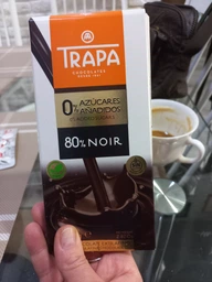 Шоколад чорний Trapa 80% Без цукру 80 г (8410679234514)