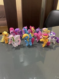 Набір 12в1 Мій Маленький Поні 5,5-6,5 см - My Little Pony: Епплджек, Іскорка, Веселка Деш, Раріті, Пінк Пай