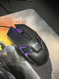 Клавиатура игровая проводная с LED подсветкой и оптической мышкой RGB USB Hoco GM-I8 Pro