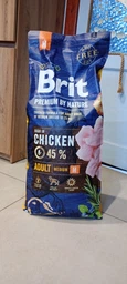 Сухой корм Brit Premium Dog Adult M для собак средних пород с курицей 15 кг