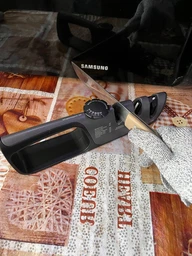 Точилка 3-в-1 для ножей RZTK Sharp с регулируемым углом заточки + защитная рукавичка фото от покупателей 2